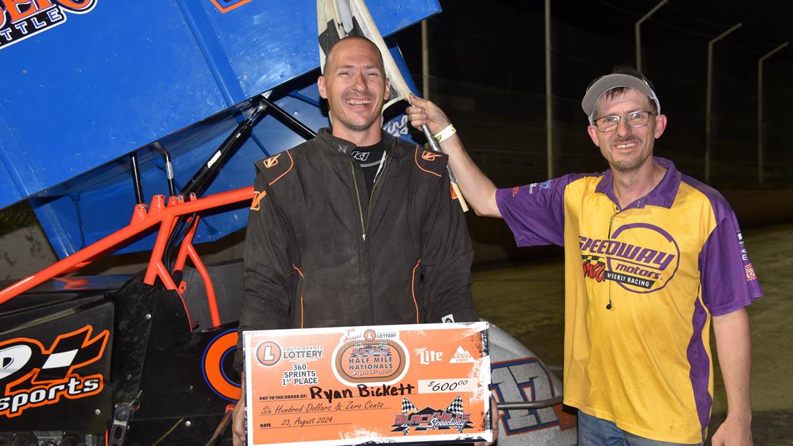 Congrats to last nights winners for the first night of the 7th Annual South Dakota Lottery Half Mile Nationals