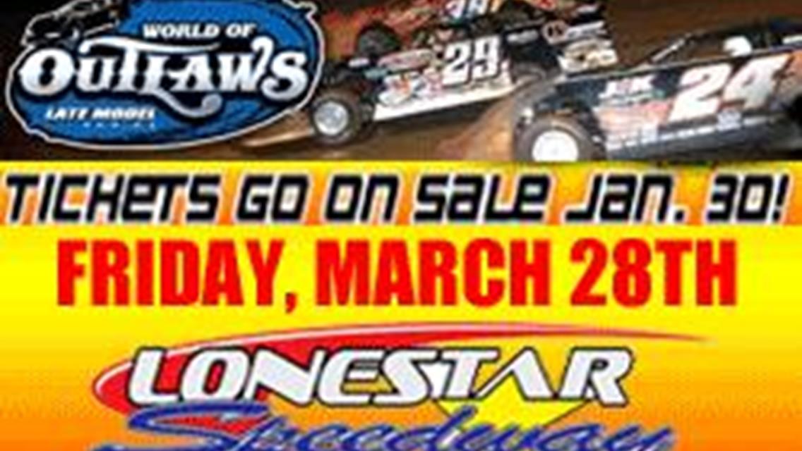 ADVANCE TICKETS ON SALE to LoneStar WoOLMS Event JAN. 30