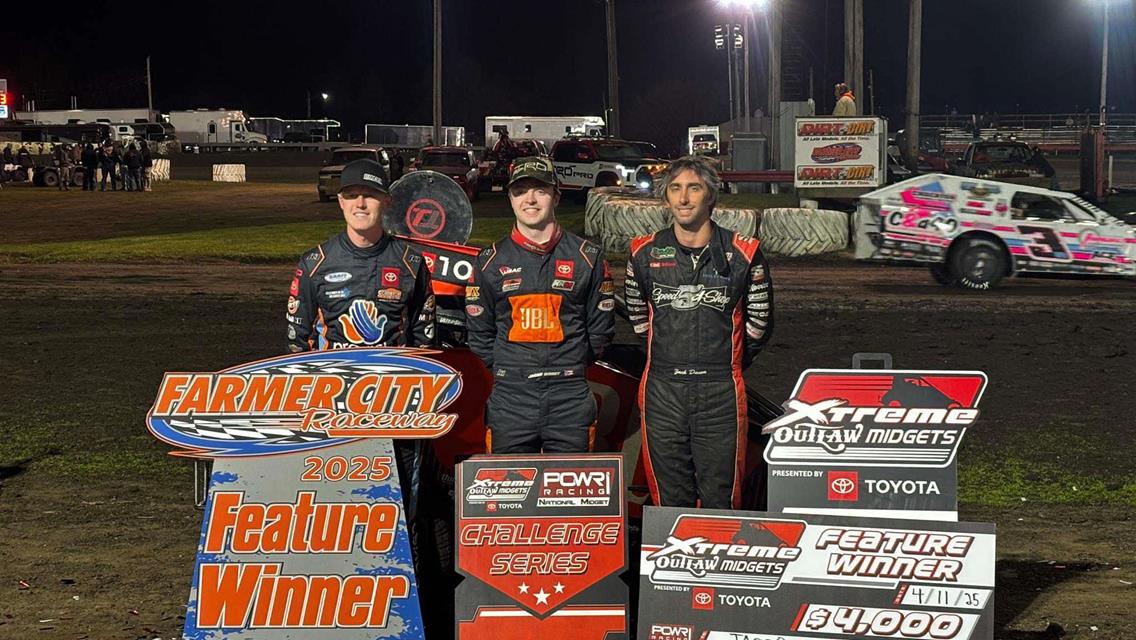 Jacob Denney Delights with POWRi National Midgets and Xtreme Win at Farmer City