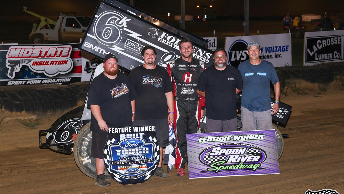 Kaleb Johnson Scores First Career MOWA Win During Debut at Spoon River Speedway