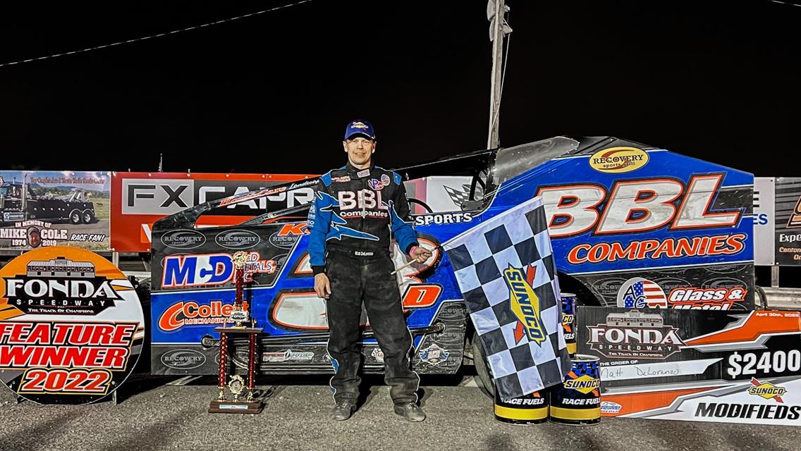 DELORENZO ENDS NINE YEAR DROUGHT WITH DOMINATING WIN AT FONDA