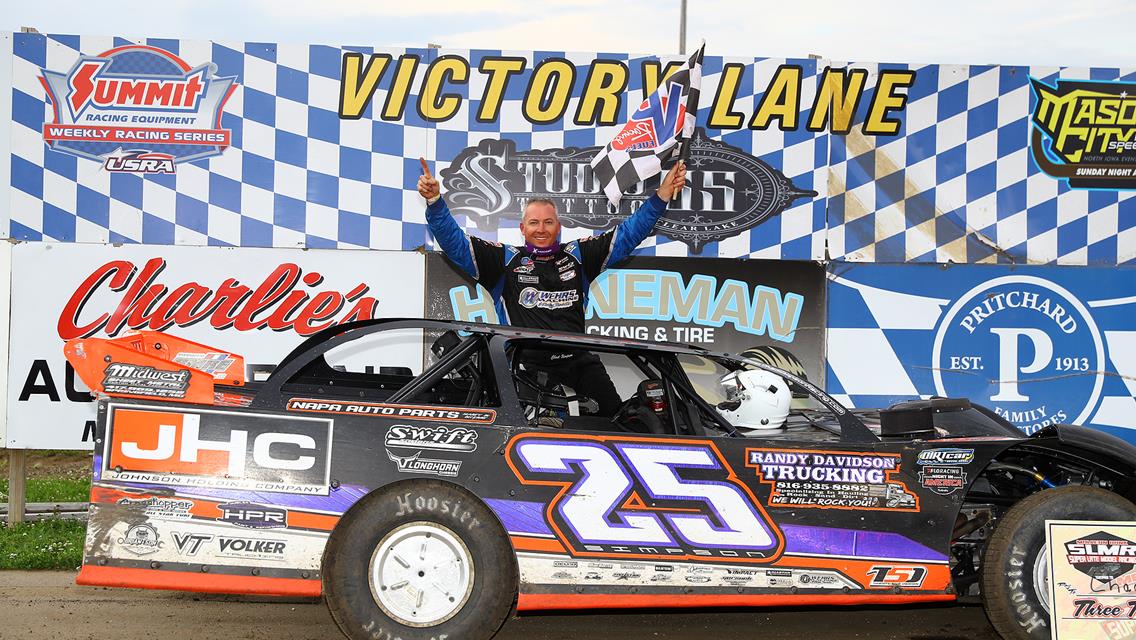 Simpson gets Father&#39;s Day Victory at Mason City