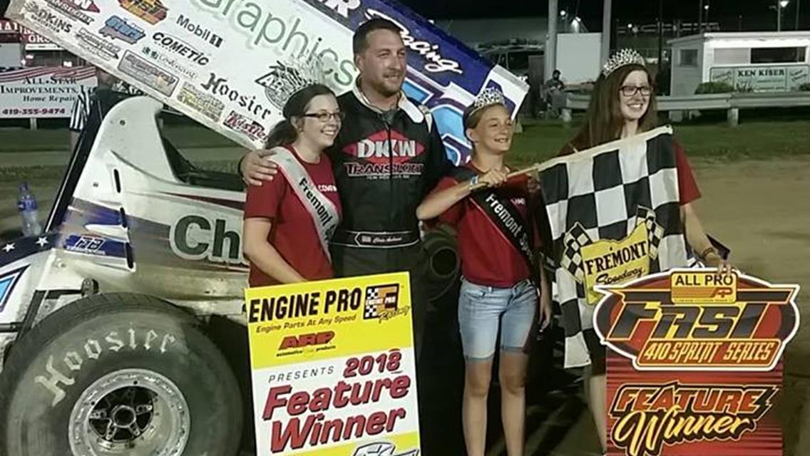 Andrews breaks through for first FAST 410 win of the year at Fremont