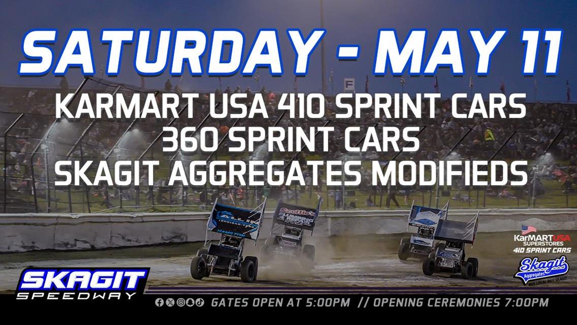 TWO CLASSES OF SPRINT CARS &amp; THE MODIFIEDS SCHEDULED FOR MAY 11