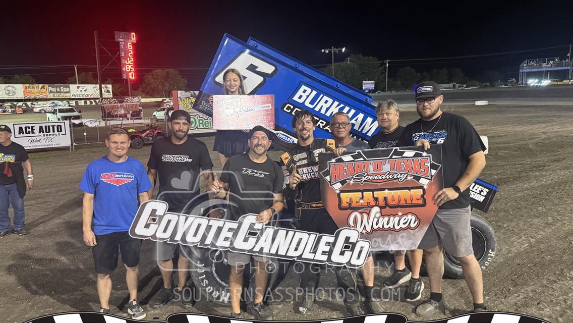 Cody Gardner Earns Checkers at HOT Speedway with POWRi Elite Outlaw Sprints