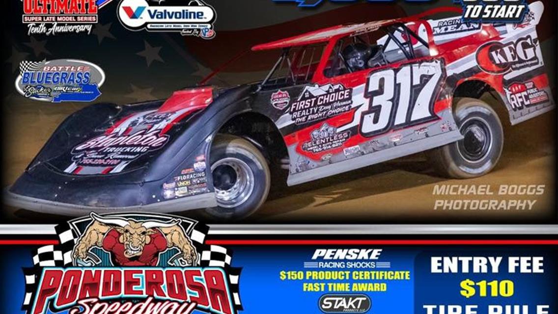 Ponderosa Speedway Replaces Hidden Hollow for August 1 for Valvoline American Late Model Iron-Man &amp; Ultimate HoA Series