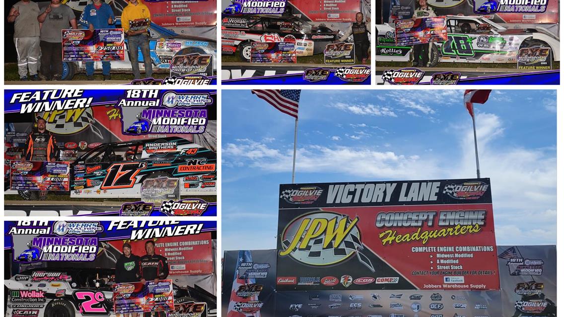 Cain and Koch Shatter Sabraski&#39;s Event Sweep by Taking Wins on Night 2 of the MN Modified Nationals Presented by FYE Motorsports