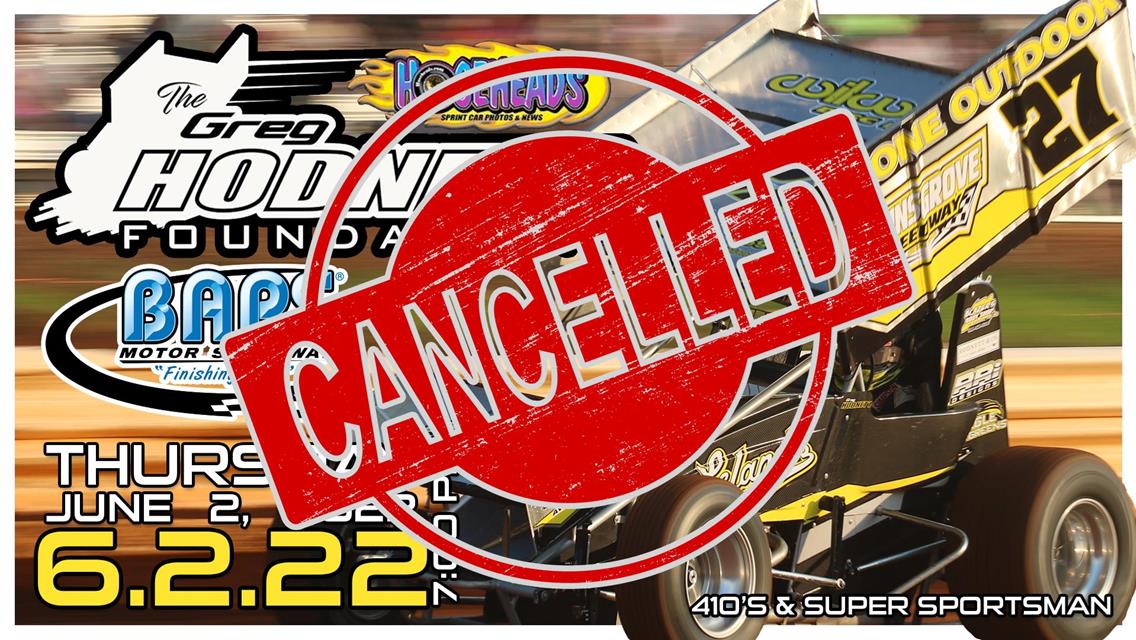BAPS Cancels Greg Hodnett Foundation Race Due to Forecasted Storms