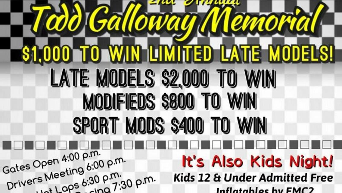 Next Event:  Premier Precast Products - 2nd Annual Todd Galloway Memoial