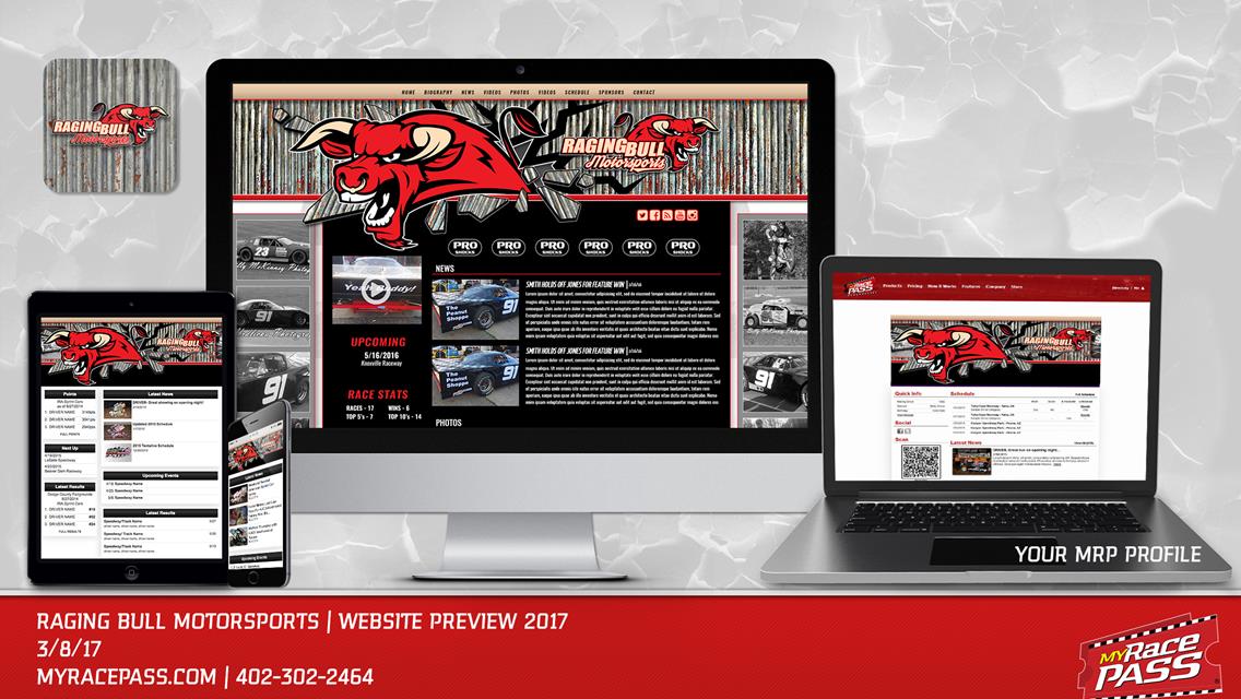 MyRacePass Generates Pro Platinum Package for Raging Bull Motorsports