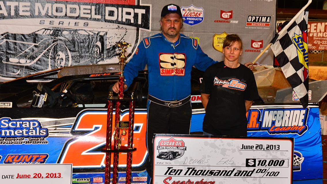 Erb Earns Win at Swainsboro in Lucas Oil Late Model Dirt Series Action