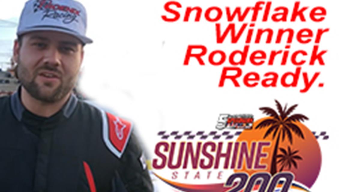 Roderick Optimistic about ASA STARS Sunshine State 200 Chances after Strong Start