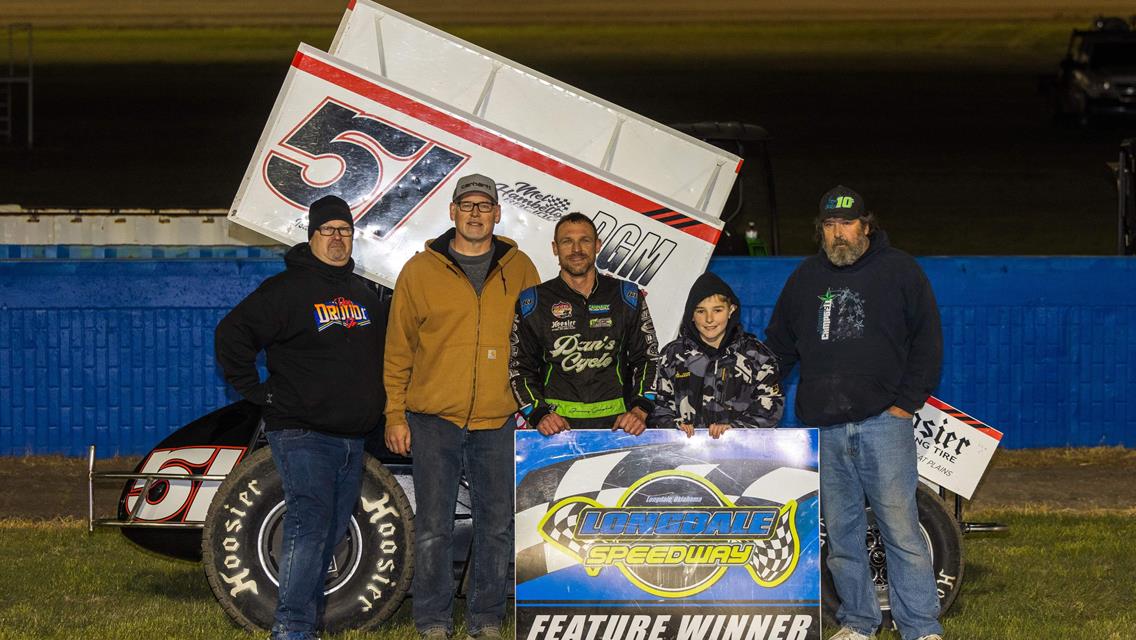 Campbell, Traugott, Kaup, Rauschenberg, and Costello Capture Longdale Speedway Season Opening Wins!