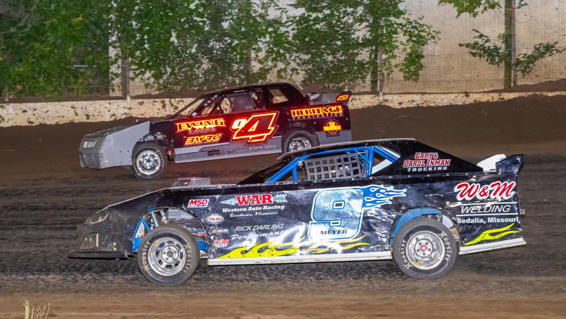 Ewing, Clancy, Evinger, McDowell, and Wood all Victorious at Central Missouri Speedway!