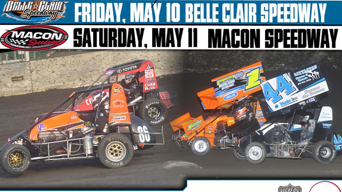 MIDGETS AND MICROS SET FOR MIDWEST SEASON OPENER AT BELLE-CLAIR AND MACON