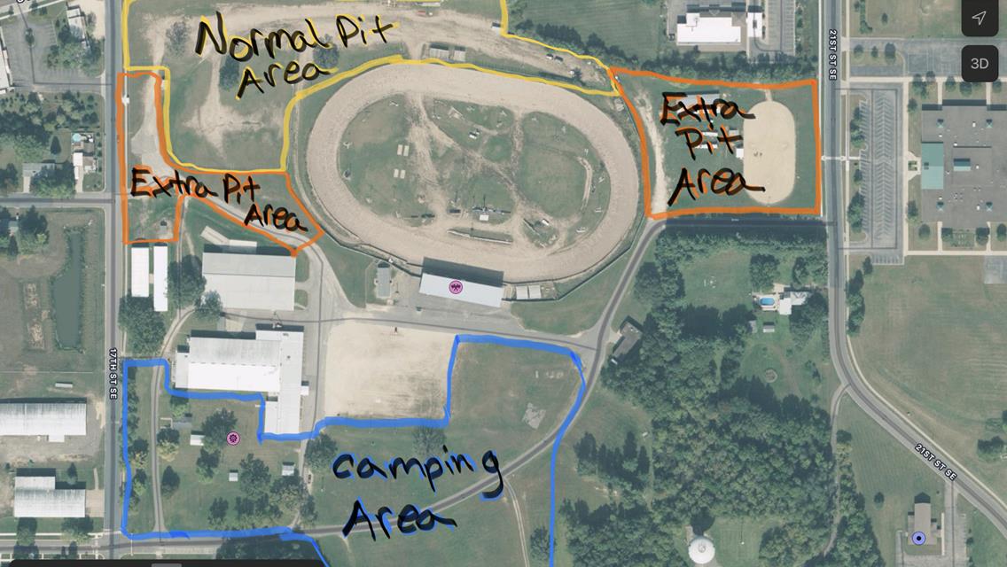 Pit Parking and Grounds Details for Mahder/Punky