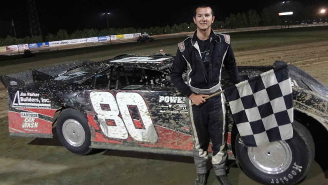 19-YEAR-OLD DYLAN EVANS SCORES FIRST S.R. PETE &amp; SONS LATE MODEL WIN