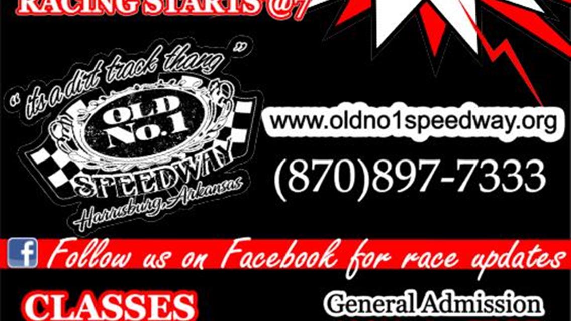 Old No.1 Speedway Saturday June 1st