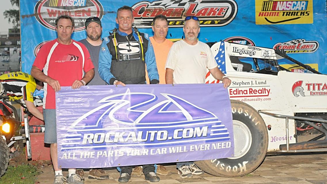 First Win For Brad Peterson in Traditional Sprints at Cedar Lake