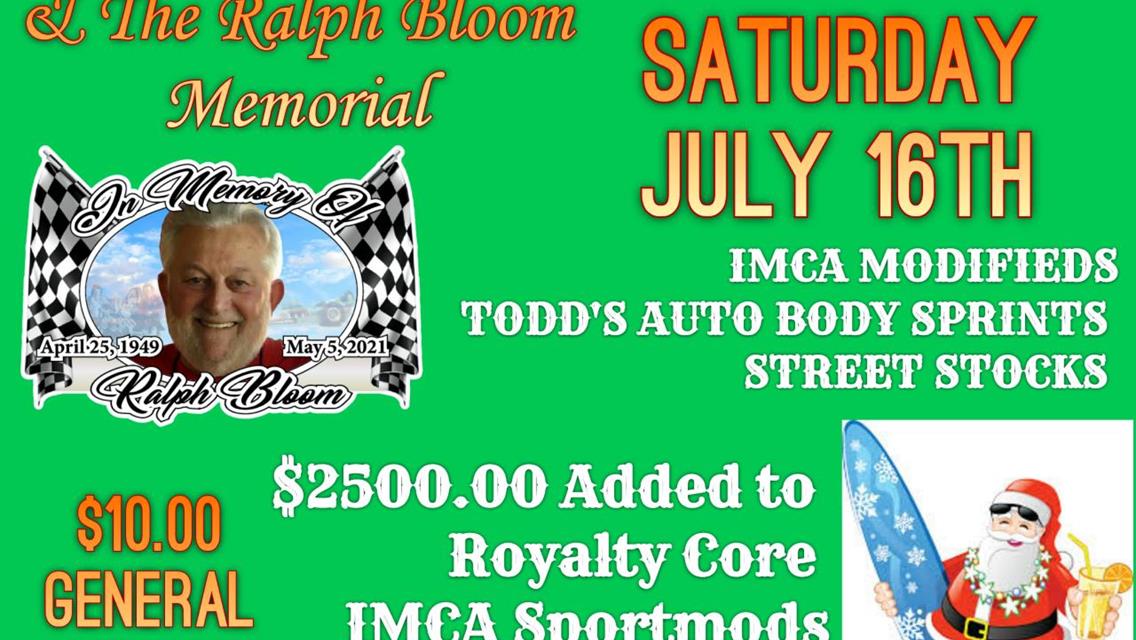 BIG MONEY ON THE LINE FOR SPORTMODS THIS WEEKEND AT THE RALPH BLOOM MEMORIAL!!