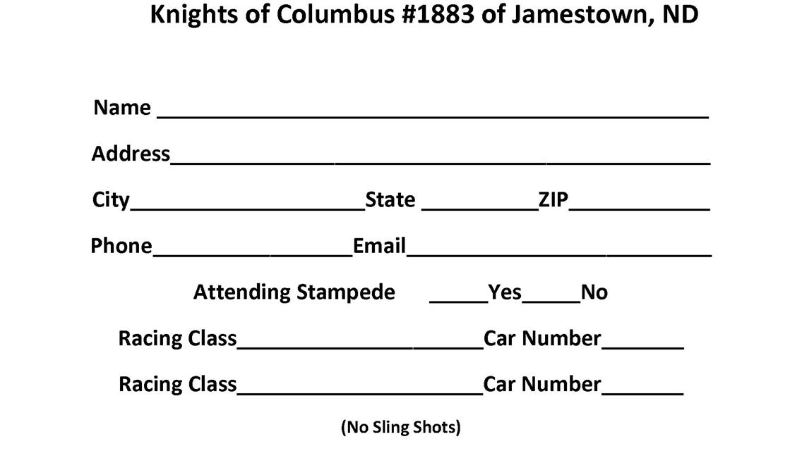 49th Annual Jamestown Stampede Calcutta - September 24th!