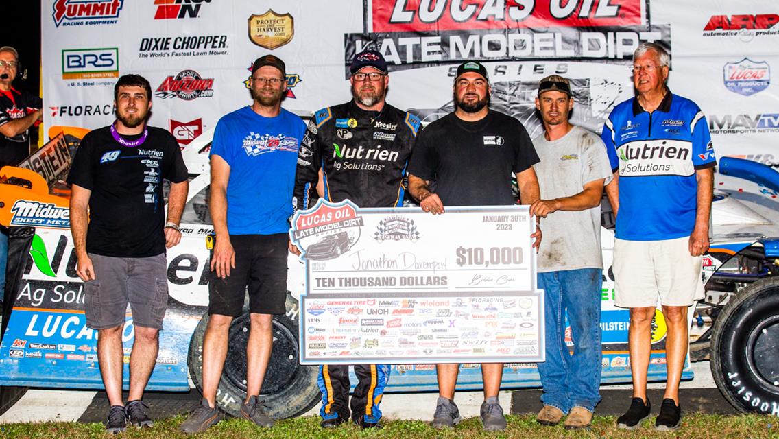 Davenport Collects First Lucas Oil Win of 2023 at Bubba