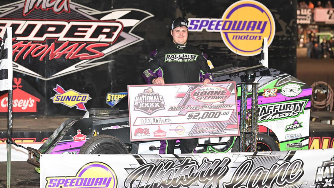 Raffurty is Sunday star at Boone with repeats in ROC, IMCA Mod Lite championship events