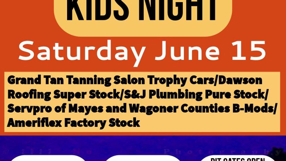 Saturday, June 15, 2024 Kids Night
