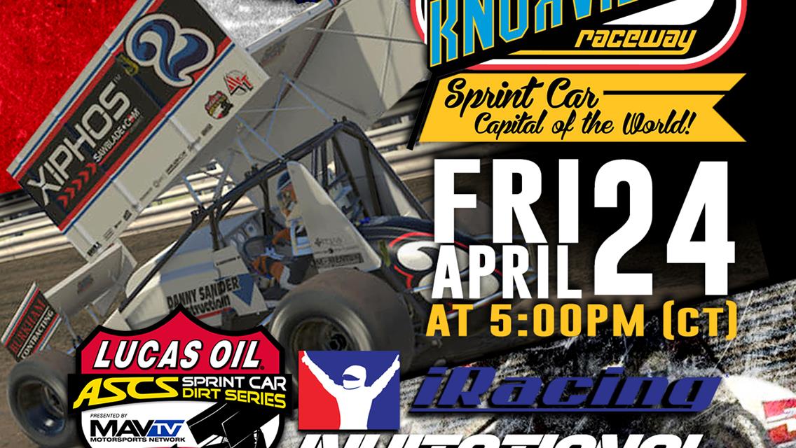 Lucas Oil ASCS eSport Series Taking On Knoxville Raceway This Friday