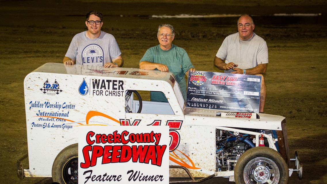 McSperitt Ups Win Total To Six as Clark, Shultz, Pense, and Wolfe Score Creek County Speedway Wins