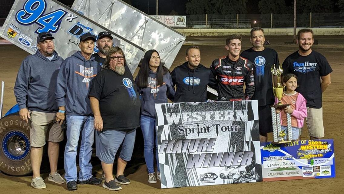 Western Sprint Tour South Night 3 Main Event Winner #94 Landon Brooks! The Douglas County Dirtrack