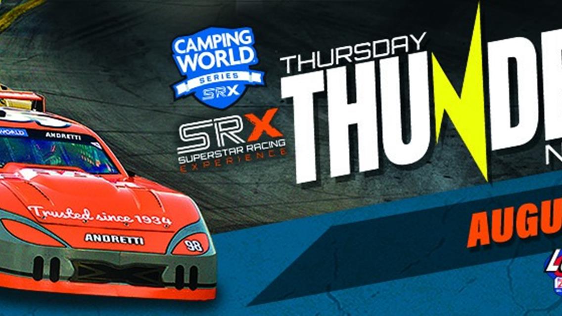 Camping World SRX Thursday Night Thunder next up at Lucas Oil Speedway, with Davenport added to field