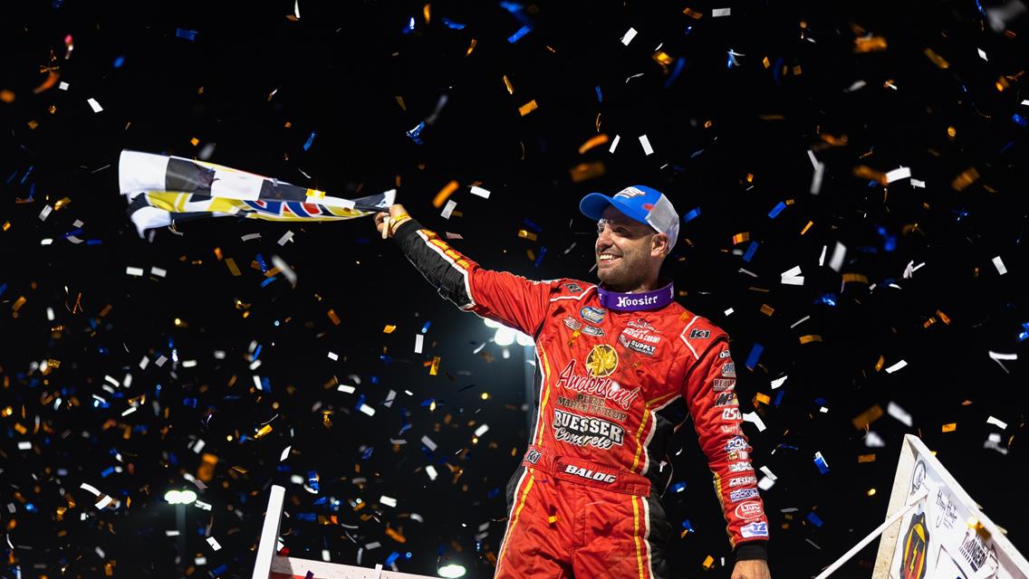 Balog Bounces Back for BillionAuto.com Huset’s High Bank Nationals Presented by Menards Preliminary Night Triumph at Huset’s Speedway