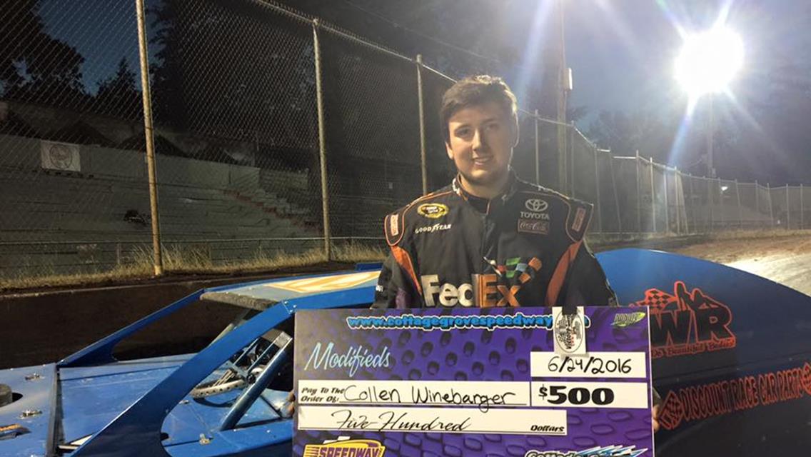 Winebarger And Maricle Score Fast Friday Wins At CGS; Saturday June 25th Logger’s Cup Is Next