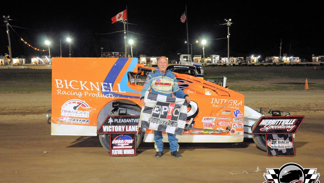 PETE BICKNELL CAPTURES JERRY WINGER MEMORIAL ON NOSTALGIA NIGHT AT MERRITTVILLE SPEEDWAY