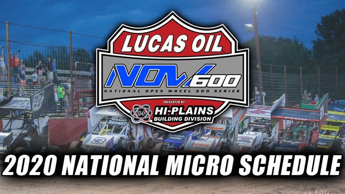 2020 Lucas Oil NOW600 National Micro Slate Revealed