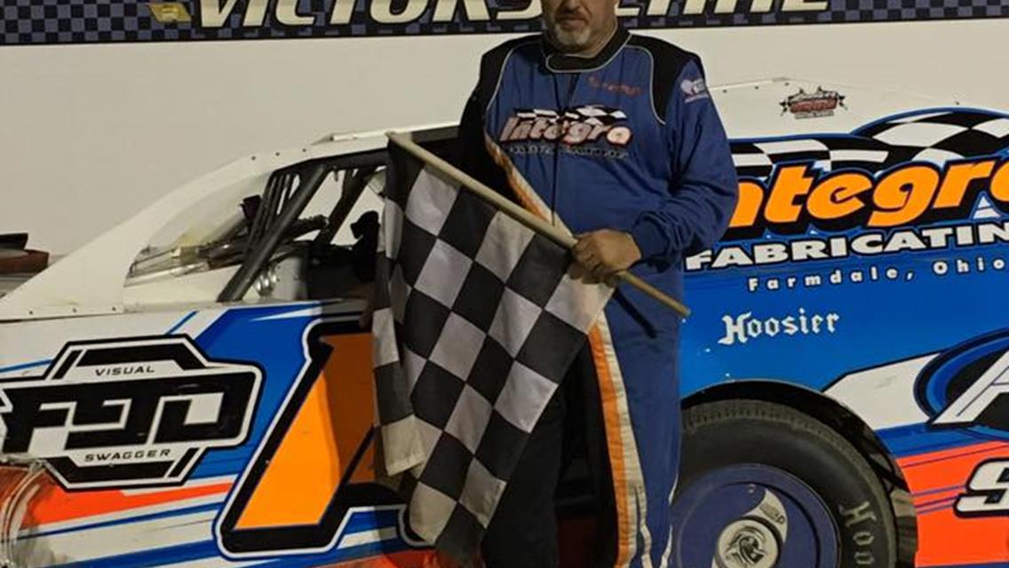 Murdick ends 3-yr winless drought in Big-Block Mods at Sharon; Davis&#39; 3rd Stock win is worth $1000; 2nd for Stiffler in Mods; Schaffer becomes 8th dif