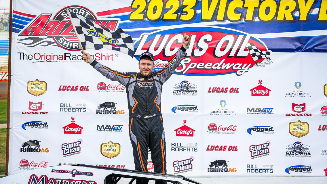 Lucas Oil Speedway Spotlight: After early season off-track misfortune, Middaugh on a roll in USRA Modifieds