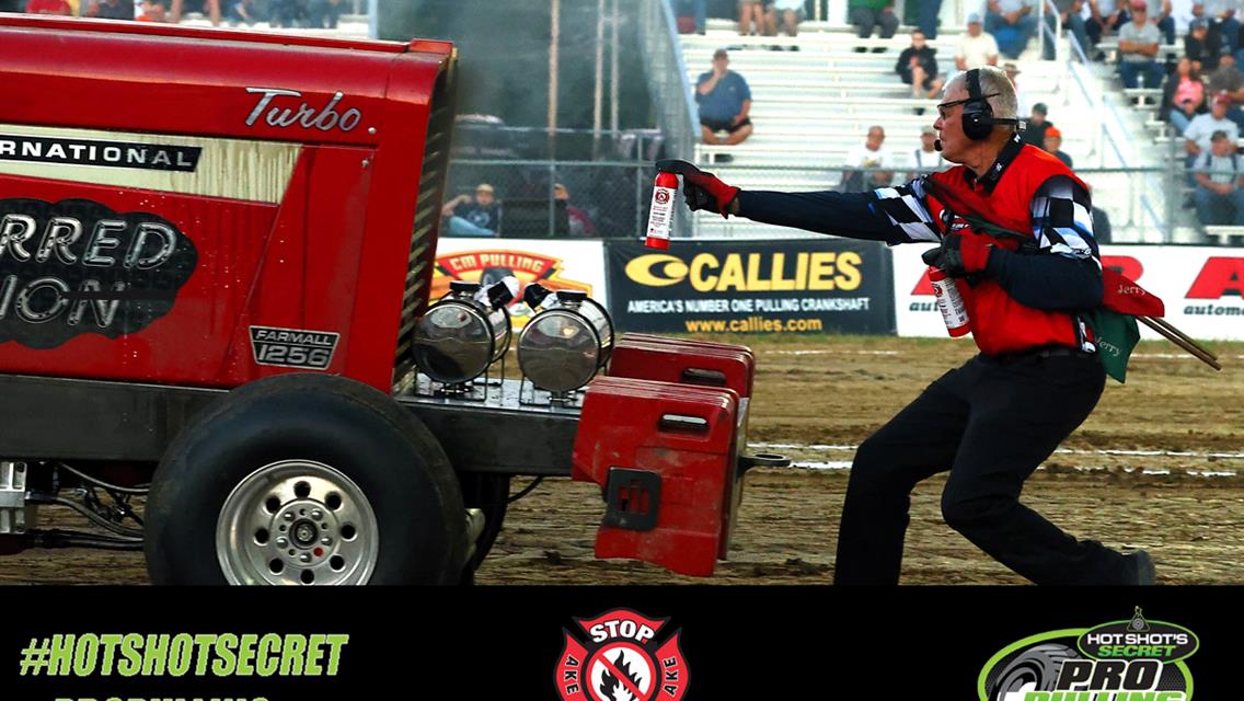 STOP-FYRE®  = The Trusted First Line Fire Defense for Hot Shot&#39;s Secret Pro Pulling League