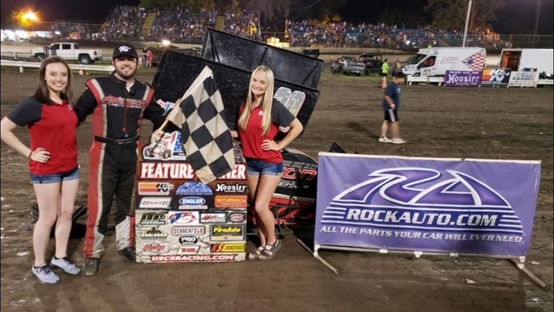 Amerson races to 1st 2020 USCS Powri Outlaw 600 win at Riverisde on Saturday