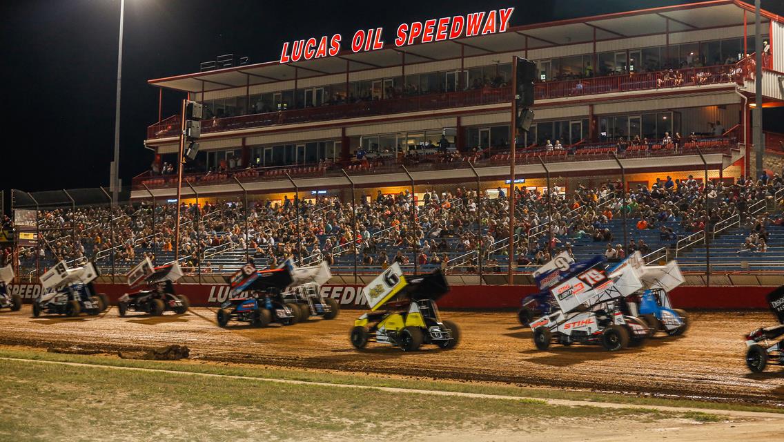 Lucas Oil Speedway quiet this week, with POWRi Summer Thunder 410 Sprints and Full Funder Challenge next