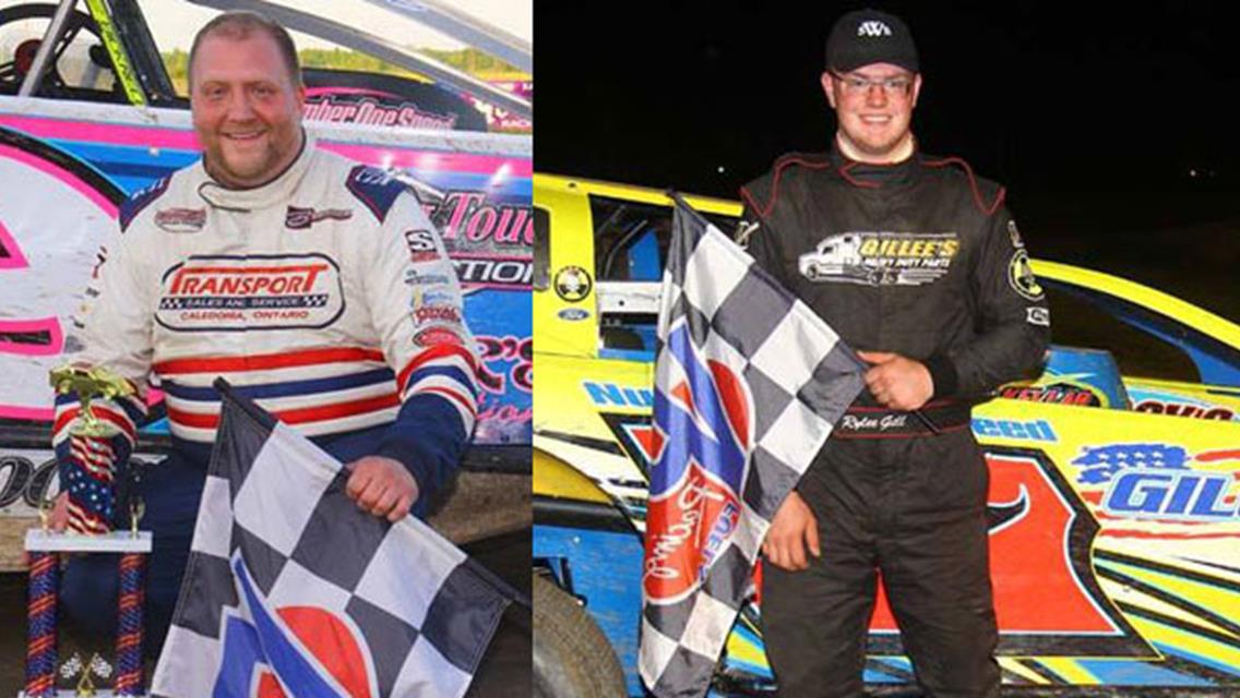 Dunn, Gill Split Modified Mains At Can-Am Saturday