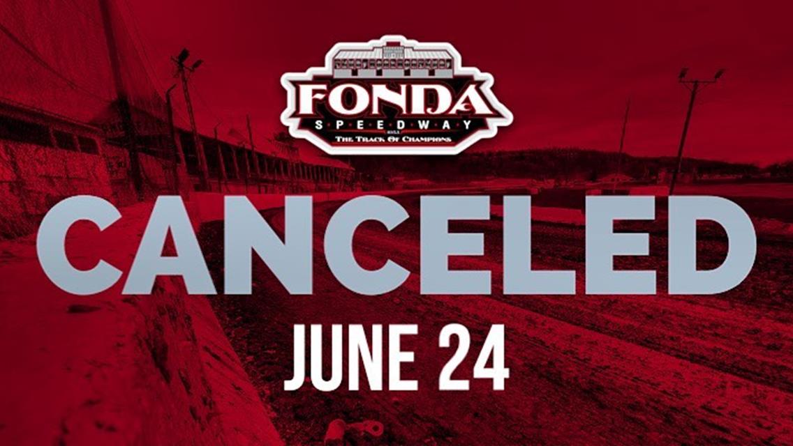 June 24 Racing Canceled Due To Rain