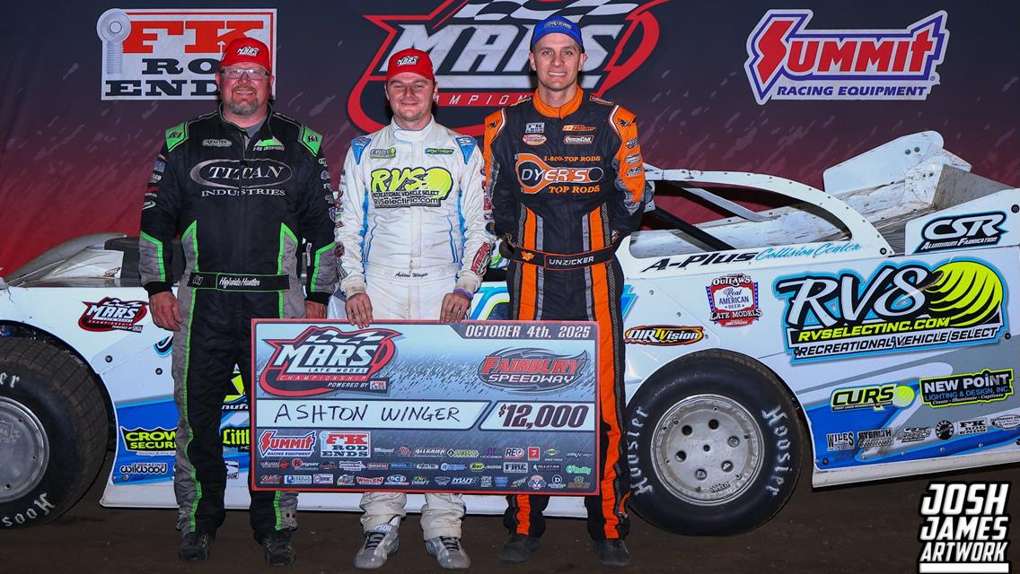Fairbury Speedway (Fairbury, IL) – MARS Late Model Championship Series – FALS Frenzy – October 3rd-4th, 2025. (Josh James Artwork)