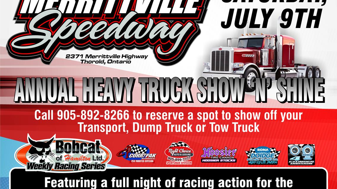 Annual Heavy Truck Show N Shine To Be Held Saturday at Merrittville Speedway