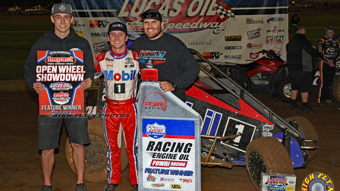 Seavey snags POWRi Midgets win at Lucas Oil Speedway