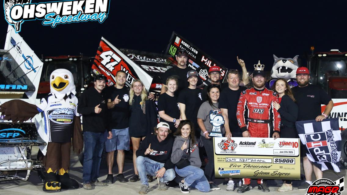 WESTBROOK WINS $5,000 WITH SOS AT OHSWEKEN