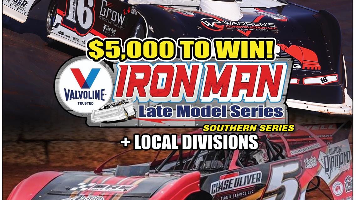 Valvoline Iron-Man Late Model Southern Series Ready for Road to ‘Dega 40 at North Alabama Speedway Friday August 11