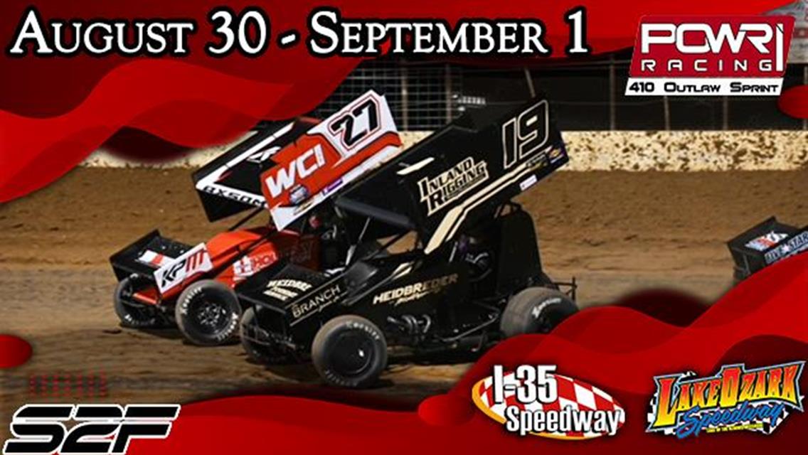 August 30 – September 1 Missouri Three-Day Weekend for POWRi 410 Outlaw Sprints