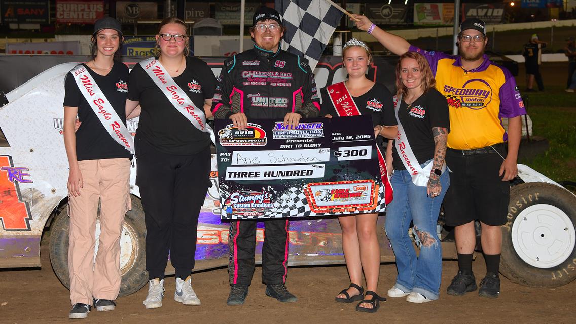 Schouten, Pike, Homan, Richards &amp; Andersen claim Glory on July 12th at Eagle Raceway